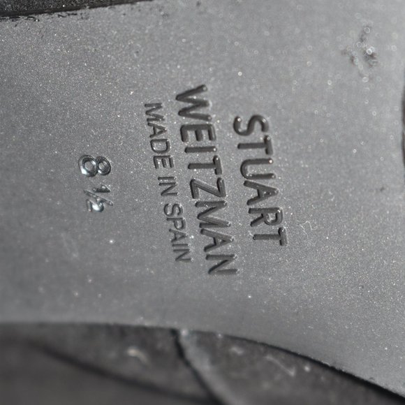 Stuart Weitzman Highland OTK Stretch Suede Boot Black Size 8.5 M MSRP $950 - Picture 11 of 12